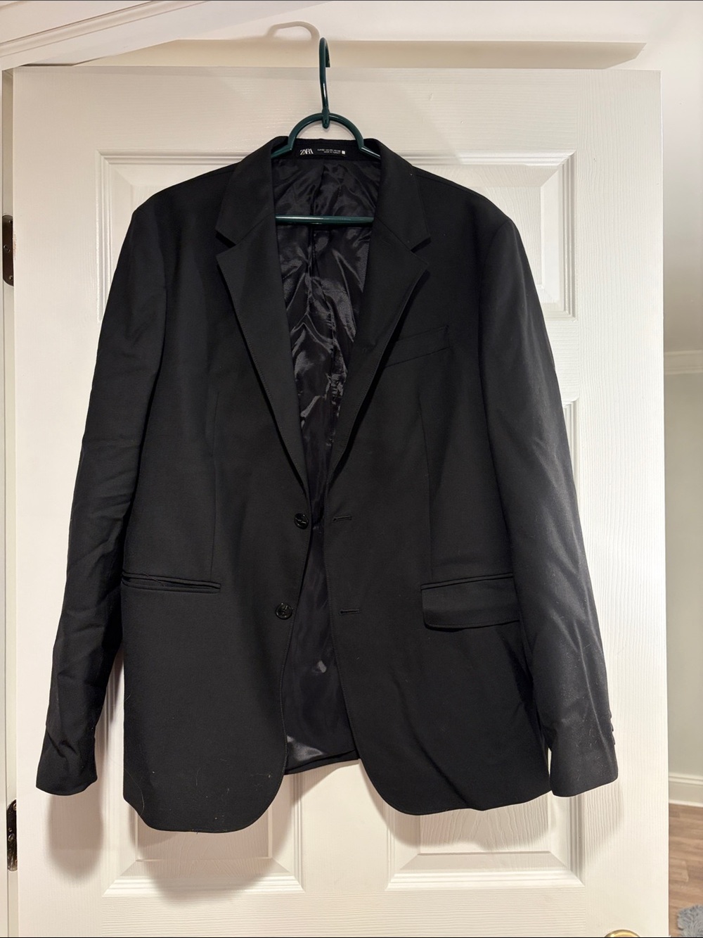 Zara Men's Black Two-Button Sport Coat
